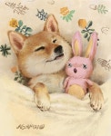 Instagram의 AGAMii님: “. 모두들, 즐잠하세요 :) . . . #AGAMii #illust #drawing #colorpencil #ipad #procreate #dog #sleep...