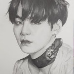 방탄슈가, 민윤기 취미생 인물소묘 - 2020 | 인물화, 아트