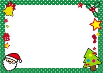 サンタさんとクリスマスのフレーム | 크리스마스, 화이트 크리스마스, 미술 교육