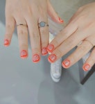 UNISTELLA TREND NAIL /유니스텔라_네일 on Instagram: “Neon #orange edge 🧡 . . #unistella #unistellanails #nails #de... 