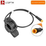 전기 자전거 엄지 스로틀 300X 속도 제어 손가락 스로틀 전자 자전거 가속기 용 24V 36V 48V 72V 오른쪽/왼쪽 측면