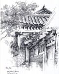 Instagram의 Designer/Sketcher/교습가🇰🇷님: “. . . <Technical Sketch Work Series> . . 북촌의 한옥, 그리고 디테일ㅡ... 