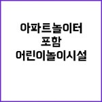 어린이놀이시설 증가 아파트 놀이터도 포함! | 대구진