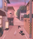 리니(Rini) Illustrator on Instagram: “<길에서 만난 너(We met on the street)> 만나서 반가워. ⠀ #rini_artwork... 