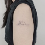 a boa snake swallowing an elephant. | 그림 배우기