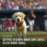 Pin page 야구장의 배트독 데뷔가 예상치 못한... 함께한 배트독 레일라와 작별한 후, 새로운 배트독을 선보였습니다. 그러나 이 신입... 