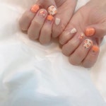 온누리헬스케어 분당미금센터 | 분당 미금역 네일,밤🌙 on Instagram: “넘모귀여운 감귤네일〰️ 디자인참고 @pleuvoir_e.y . . . 📍2인동반시술가능...