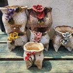 꽃담수제화분 사각5개셋트 +미니서비스 - 다육화분(Succulent Pot)