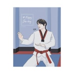 Jae doing sports Theme for Jaes Birthday. And i picked Taekwondo for my a… | 예쁜 그림, 그림