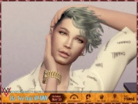 Ha-Nee hair - basic colors (하늬 헤어 - 기본색상) | Virtualmir on Patreon | Unisex hat, Mens hairstyles, Color swatch