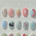 COPY #청주네일 #로우네일 #귀여운네일 #koreannails #naildesigns #jellynails 청주네일 청주봉명동네일 손톱타투 로우네일 on... 