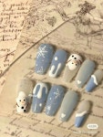 Pin de 봄 en ⊹ ᨘ໑▸ ᴛʜɪɴɢꜱ🍥 | Uñas de gel bonitas, Manicura navideña, Manicura de uñas