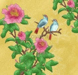 중국 작약 꽃 모란 그림