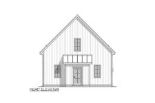 Plan 677036NWL: Contemporary Cabin House Plan with 2 Beds - 1200 Sq Ft Plan 677036NWL: Contemporary Cabin House Plan with 2 Beds... 