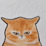 별냥이제작소 그림 on Instagram: . 노르르릇 식빵이 구워진다 #별냥이제작소