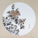 Pin page 김미경 / 水墨画 书法 on Instagram: “🌼황국🌼 #문인화 #먹그림✍🏼 #수묵화 #사군자 #수묵 #붓그림 #먹그림... 