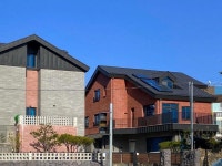 A HOUSE IN JEJU ISLAND, SOUTH KOREA METAL ROOFING BY SAMSUNG FACADE 제주 개인주택 징크 지붕 시공 현장입니다.  디자인이 너무 이쁜... 