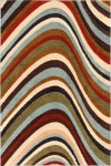 Well Woven Mystic 5 x 7 Natural Stripe Mid-Century Modern Area Rug in Brown | MC-32-5 | Well woven, Modern rugs, Modern area rugs