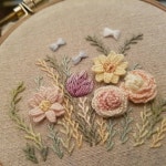 프랑스자수...꽃자수..중급어딘가..#프랑스자수 #취미자수#꽃자수#embroidery #stitching #needlepoint #ricamo #bordado #needlework