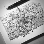 Pin by 지 on 아크릴기법 | Ink painting, Medieval art, Art