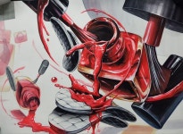 매니큐어 화장솜 기초디자인 매니큐어 화장솜 기초디자인 | Sketches, Abstract artwork, Artwork