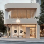김철순헤어CAFE | by Idot 'Minimal cozy style' Hair salon Interior design #상업인테리어 #헤어샵인테리어 | Coffee shop, Architecture, Cafe