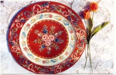 hindeloopen tray | large plate p11 | 가구리폼