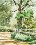 스케치 없이 풍경 수채화 그리기 - 공원 사책 (칼라 혼합 보기, 아르쉬 황목)남일수채화 Without Sketch Landscape Watercolor... 