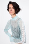 Knit sweater with ruffle trims | 니트, 디자인