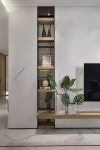 진플렉스컴퍼니 | 울산•부산인테리어 티디컴퍼니/ 거실 월플렉스로 수납공간 또는 서재로 interior design