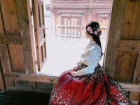 사진 테러 고멘네💗 . . #대구 #전주 #전주한옥마을 #여행스타그램 #한복 #화관 #머리 #헤어 #반묶음