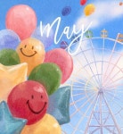 Yoo Subin _수빈 on Instagram: CGV x SUBIN cgv 2022달력 5월 일러스트 . 즐거운 웃음이 가득한 5월 되기를🥳 . . . @cgv_korea @ssu_binne... 