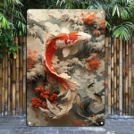 Temu｜1개 정사각형 금속 틴 사인, 상세한 그림자 인형 일러스트 - 용문 이야기, 바, 주방, 농장, 정원 및 파티... 