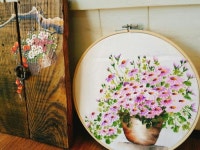 소국토분그리기/양산천아트/울산천아트 : 네이버 블로그 | 그림, 꽃 그리는 법, 그림 그리기