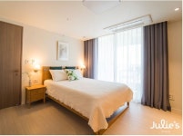 [줄리스홈] 시흥은계우미린더퍼스트 침실인테리어 [홈스타일링] 시흥 은계 우미린 더퍼스트 38py_ 거실평상과 실링팬이 멋진아파트 인테리어 by... 