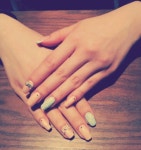 리본파츠로 포인트 준 네일 | Nail art, Nails