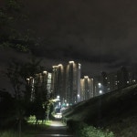 강변코오롱하늘채 🤗 저녁은 꽃게가 들어간 #해물라면 배 터지게 | 옥상, 배, 조명