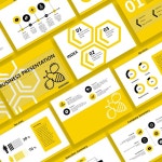 파워포인트배경(노란벌모양배경,농장판매) 샘플, 양식 다운로드