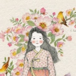 #초록담쟁이일러스트 #한복입은소녀그림 #찔레꽃 #색연필일러스트 #소녀일러스트 #감성일러스트 #손그림 #illustration #chodam_soo #LeeSuHee... 