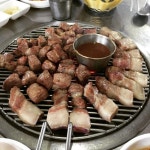 문희원 on Instagram: “#제주도여행 #꽃돼지연탄구이 #흑돼지 #저녁식사#제주도맛집 #먹스타그램  마이따~^^” | อาหาร