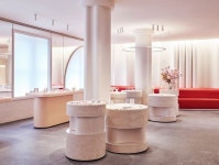 [TDIC NEWS] Glossiers flagship store in New York by Gachot Studios and P.R.O. : 네이버 블로그 | Retail interior, Retail space... 
