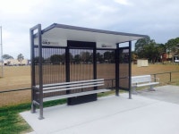 New bus shelter as requested by the local residents - on the western side of Paul Scanlan Oval | 버스 정류장, 삼성, 버스