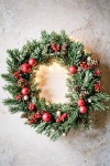 Rustic Christmas Wreath with Pinecones and Berries