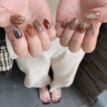 Nailie / ネイリー on Instagram: “𝘈𝘶𝘵𝘶𝘮𝘯 𝘮𝘰𝘰𝘥 ㅤ 💅🏻 @nailiejp _____ done at @mieux.nail... 