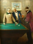 N. C. Wyeth - And Now for the Best Part of the Game, 1935 | 당구장