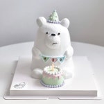 Pin page Onemorepiece 원모어피스 on Instagram: 🐻‍❄️: Today is my birthday! 🎂 _ _ _ _ _ _ _ #onemorepiece#jbbakery... 