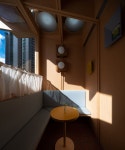 *캐빈인더 씨티 Various Associates designs C2 Cafe & Bar as a wooden cabin in the city