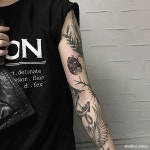 simpletattoo #블랙워크 #홍대타투 #타투 #감성타투 #꽃타투 #일러스트타투 #낙서타투 #타투이벤트 #여자타투 #블랙... 