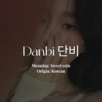 Danbi 단비 in 2023 | Best character names, Aesthetic names, Feminine names