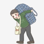 봄 일러스트 축제 집에 가라 짐 친척 방문, 가족 구성원, 집에 가라, 수하물 PNG 일러스트 및 PSD 이미지 무료 다운로드 - Pngtree